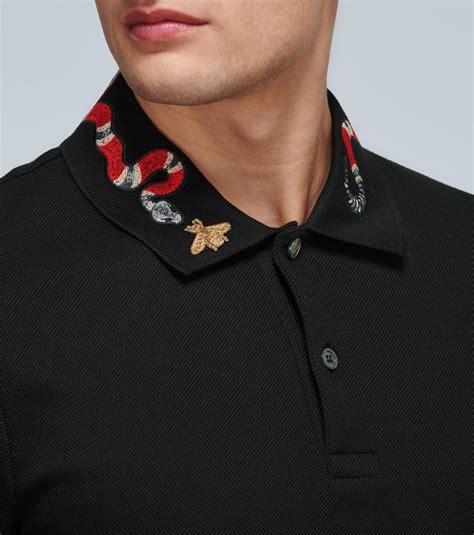 gucci print collar shirt|Gucci shirt with snake.